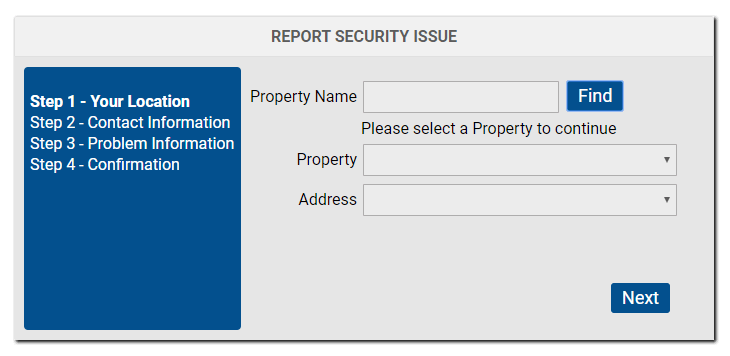 report security issue